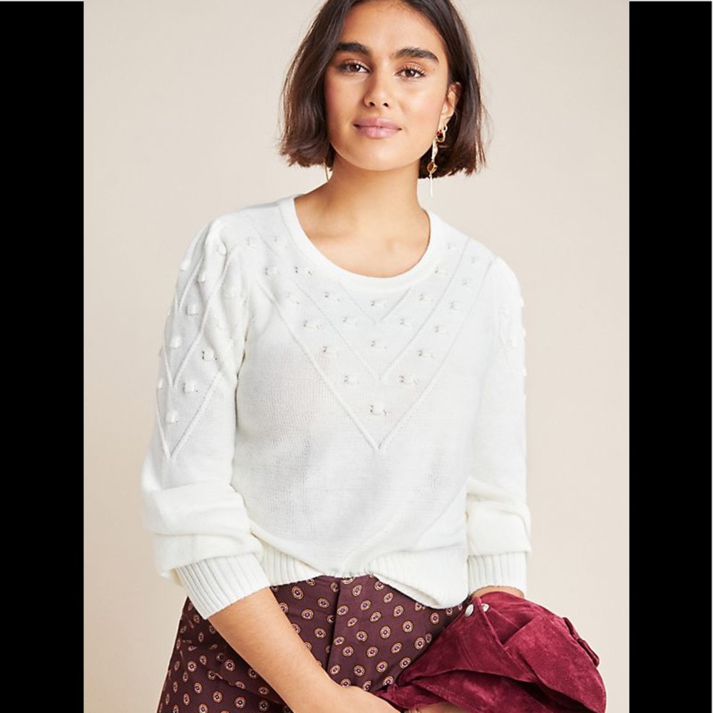 Anthropologie Catriona Pommed Sweater NWOT